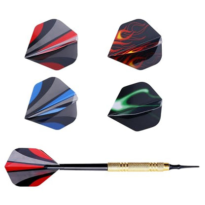 12 Pack Soft Tip Darts Set 14 Grams Darts Soft Tip Set Kit Professional Darts with Drat Flights and Soft Tips for Dartboard