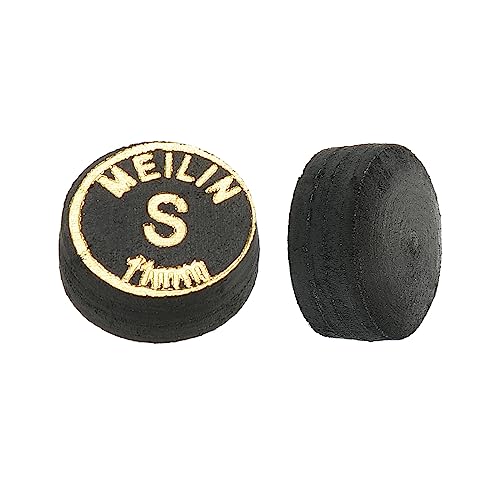 M METERXITY Pool Cue Tips - Laminated Billiard Cue Tips Multiple Layer Faux Leather Apply to Pool Cues/Snooker - size: 11mm, style: Soft