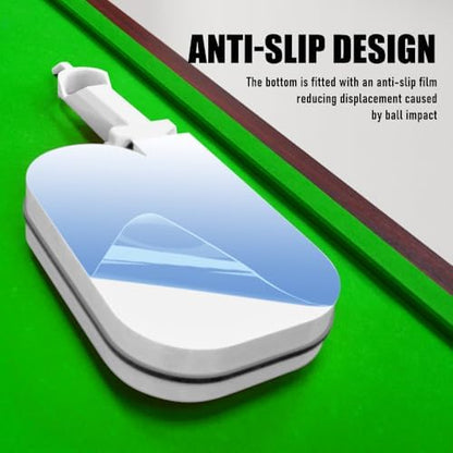 Billiards & Snooker Training Rack, 3D Printed Pool Ball Rack with Perfect Alignment, Holds 15 Balls, Portable Practice Tool for Pool Table Accessories, Includes Screwdriver & Rubber Bands - color: White