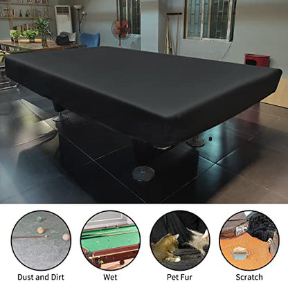 7 Foot Billiard Pool Table Cover, Waterproof&Tearproof Cover for Pool Table with Storage Bag, Indoor Outdoor All Season Sun Rain Snow Dust Protection Snooker Table Covers