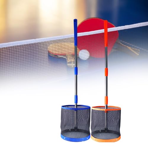 Table Tennis Picker Pick Collector Large Capacity Bucket Adjustable Ping Pong Ball Picker Collector