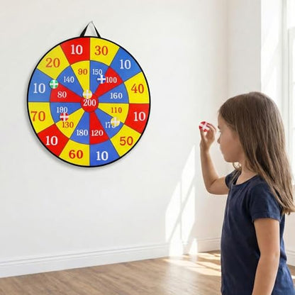29" Large Dart Board for Kids, Board Games with 24 Sticky Balls, Sticky Dart Board Indoor Outdoor Sport Fun Party Game Toys for Kids Boys Girls Ages 3 4 5 6 7 8 9 10 11