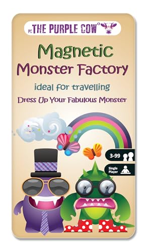 The Purple Cow- Monster Factory Game- Magnetic Travel Game. Great for Travel and On-The-Go. A Monstrous ‘Dress Me Up’ Game. Activity for Boys and Girls - color: Monster Factory
