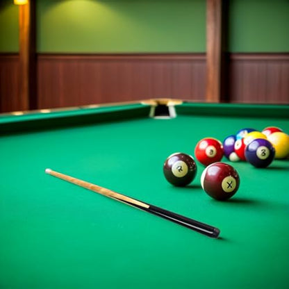Pool Cue Stick Short Billiards Practice Cue for Beginners Smooth Body Comfortable Grip for Pool Tables Under Easy to Use and Accurate Shots