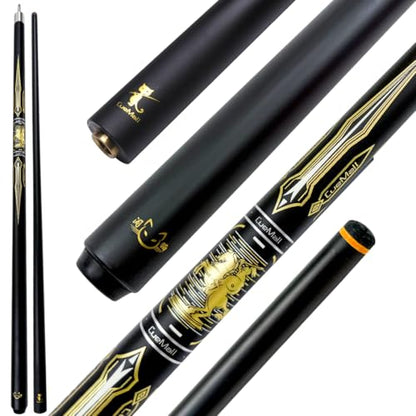 CueMall 58" 2-Piece Billiard Pool Cue Sticks,12.5mm Fiberglass Graphite Composite Billiard Cue Sticks,19oz Pool Sticks Tacos de billar for Adults Men/Women, House or Commercial/Bar Use - color: CueMall-A