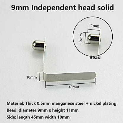 Lifting Fixed Pinball Clip Lock Scooter Bracket Spring Repair Tools Part for 2-3-4-Wheel Kick Scooters Micro Mini Lightweight Scooter (Solid-9 * 11mm)