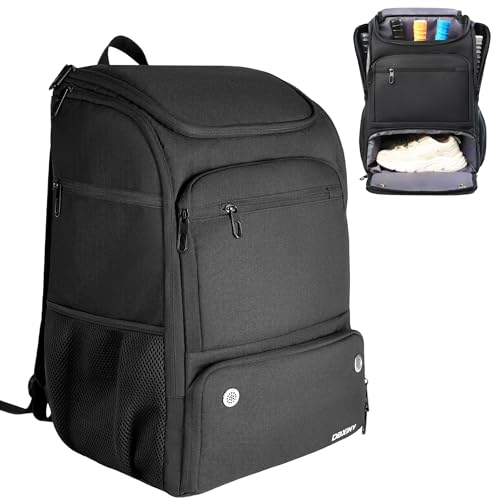 Pickleball Bag Backpack Fits 4+ Paddles, Large Pickle ball Bags for Men and Women with Shoe Compartment and Fence Hook, Great Pickleball Gifts