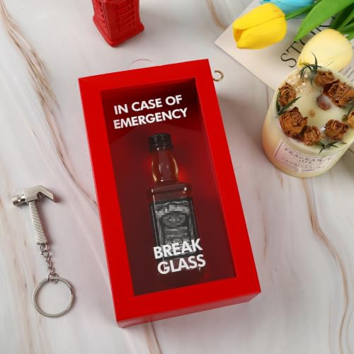 Funny Gift Emergency Box w/Hammer(Medium), Break in Case of Emergency Box, Personalized Prank Gag Gift for Birthday Holiday, Funny Desk Decor, White Elephant Gift for Friend Coworker Family - style: Medium Emergency Box
