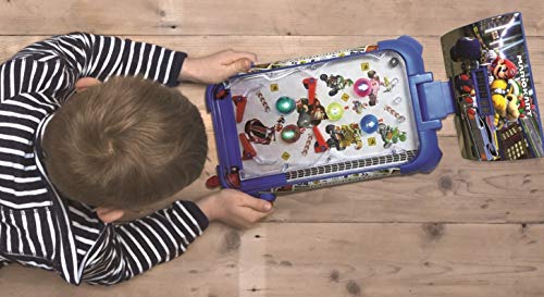LEXiBOOK Nintendo Mario Kart Table Electronic Pinball, Action and Reflex Game for Children and familiy, LCD Screen, Light and Sound Effects, Blue/red, JG610NI - style: Super Mario