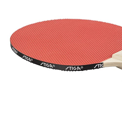 STIGA Beginner Ping Pong Paddles - Recreational to Performance Table Tennis Rackets Ages and Skill Levels - Multiple Styles + Performance Levels Available - style: Hardbat