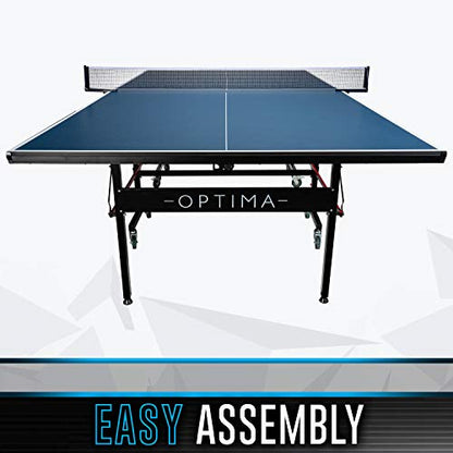 Franklin Sports Table Tennis Tables - Optima Table Tennis Tables - Indoor + Outdoor Tables - Official Size Conversion Tops - Mid-Size Tables for Kids - style: Indoor Table