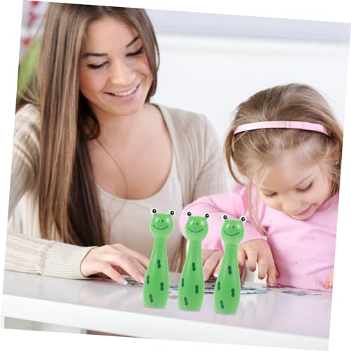 POPETPOP 1Set Bowling Set Interactive Frog Bowling Kit for Safe Fun Bowling Develop Motor Skills Concentration for Ages
