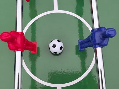 48'' Soccer Table, Large Size Foosball Game Table for Adult, Football Table with Cup Hloders & Sturdy Leg for Game Rooms & Parties, Red - size: 48''-Soccer Table Red