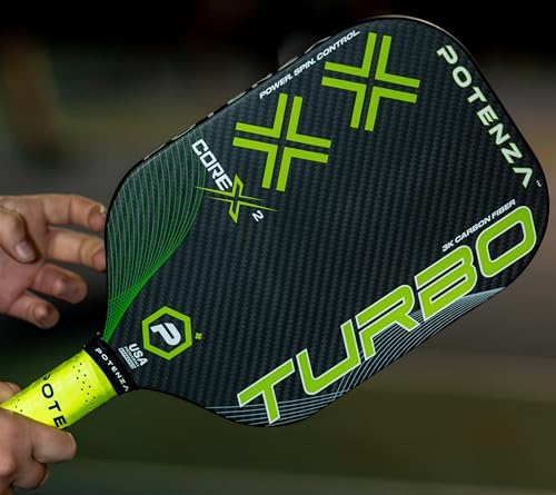 POTENZA Turbo+ Pro Pickleball Paddle (3K Carbon Fiber, 16mm COREx2)