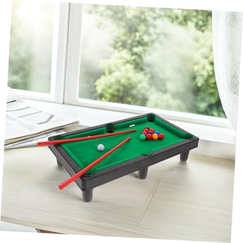 Mini Pool Table for Adults Desktop Billiard with Balls Cues and Tripod Stand Portable Miniature Tabletop Game for Home and Office Entertainment