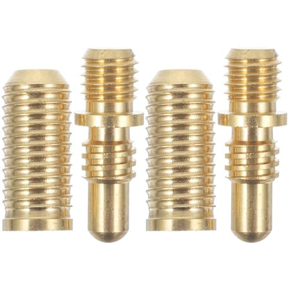 Totority Billiard Cue Joint Screws 2 Sets Heavy Duty Copper Pool Cue Extension Hardware, Professional Snooker Connecting Pins for Repair & Shaft Extension, Replacement Accessories