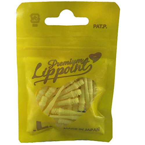 L-style Premium Lippoint - Soft Tip Dart Points - Regular Length - color: Yellow