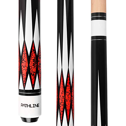 Pool Cue Stick - 58 inch Canadian Maple Billiard Pool Stick - color: Red, size: 19oz