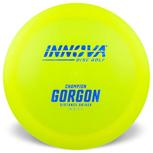 Innova Champion Gorgon Distance Driver, Control Disc Golf Driver with Straight Glide (Colors Will Vary) - size: 165-169g