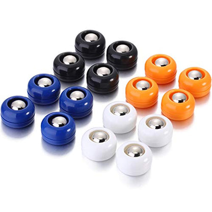 Gejoy Mini Shuffleboard Replacement Puck Tabletop Equipment Rollers Set Shuffleboard Curling Accessories - color: White, Black, Blue, Orange
