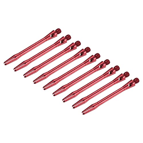 PATIKIL Dart Shaft, Medium 2BA Thread Aluminum Dart Stems Dart Accessories Throwing Fitting for Steel Tip - color: Red, size: 48mm