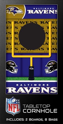 MasterPieces Officially Licensed NFL Tabletop Cornhole for Adults - style: Baltimore Ravens