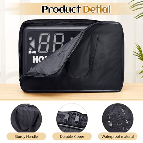Suzile 24" x 16" x 10" Portable Electronic Basketball Scoreboard Bag Tabletop Digital with Remote Inner Umpire Bag Compatible with SK2229R or SK999 Multisport Tabletop Scoreboards