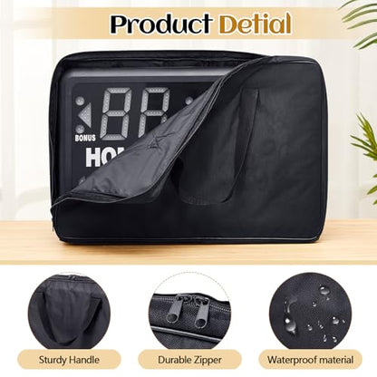 Suzile 24" x 16" x 10" Portable Electronic Basketball Scoreboard Bag Tabletop Digital with Remote Inner Umpire Bag Compatible with SK2229R or SK999 Multisport Tabletop Scoreboards