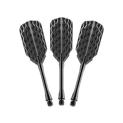 Viper by GLD Products Bobcat Adjustable Weight Soft Tip Darts with Storage/Travel Case - size: 16 Grams (Adjustable to 18 and 19 Grams), style: Black Coated Brass with Blue Rings