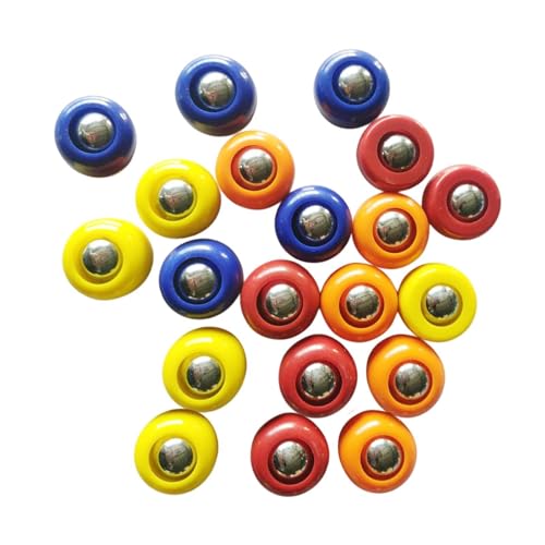 SM SunniMix 10 Pieces Shuffleboard Pucks Tabletop Game Accessories Indoor Replacement Set PP Material Suitable for Family Adults - size: 20Pcs 2.5x1.56cm