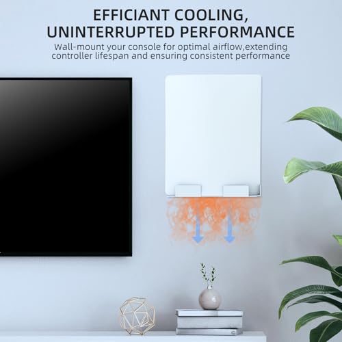 Multifunctional Space Efficient Wall Mount Shelf Bracket Stand Suitable for Consoles Includes Accessory Storage Multifunctional Storage
