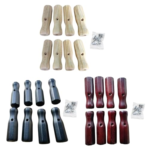 MOMOJIA Table Soccer Handle 8Pcs Wood Soccer Handle Grip Foosball Table Top Games Replacement Handle Part Foosball Accessories