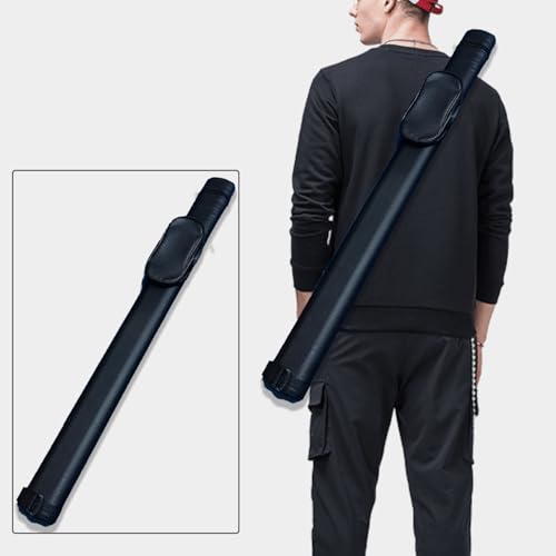 SUPERDIAMOND Hard Pool Cue Case for 58" 2-Piece Cues, Portable Pool Stick Case & Pool Stick Bag for League, Protective Cue Case & Pool Cue Bag, Billiard Cue Cases, 2x2 Pool Cue Case Style - color: Black