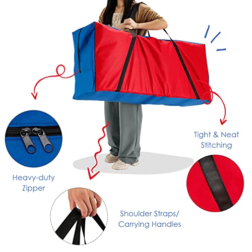 HONEY JOY Giant 4-in-a Row Carry and Storage Bag, Large & Sturdy Carrying Bag for Jumbo 4-to-Score Giant Game Set, Life Size Yard Game Storage Case (Game Set Not Included)