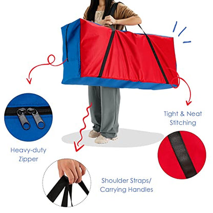 HONEY JOY Giant 4-in-a Row Carry and Storage Bag, Large & Sturdy Carrying Bag for Jumbo 4-to-Score Giant Game Set, Life Size Yard Game Storage Case (Game Set Not Included)