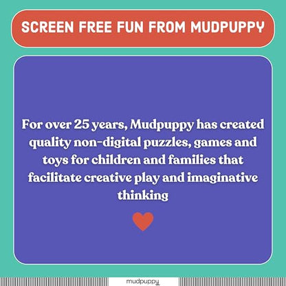 Mudpuppy Wild Wobble! – Colorful Wooden Tumbling Tower Game, 4 Across, Great for Small Hands, Ages 3+