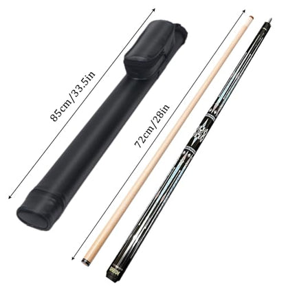 SUPERDIAMOND Pool Cue Stick Set Billiard Cue Sticks with Hard Case, 2-Pieces 58" Pool Table Sticks, 12.5 mm Tip Pool Queue,Pool Stick Set for Home Recreation, Billiards Clubs, Training - style: Billiard Cue Sticks-GB-YD-C-5S