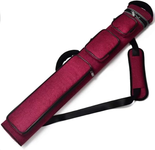 Champion 2X4,3x6 Nylon/Leatherette Billiard Pool Cue Stick Hard Carrying Case 4S2B, 6S3B - color: Red, size: 3X6 (3B6S)