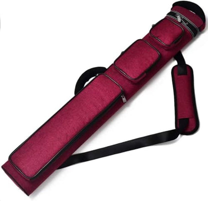 Champion 2X4,3x6 Nylon/Leatherette Billiard Pool Cue Stick Hard Carrying Case 4S2B, 6S3B - color: Red, size: 3X6 (3B6S)