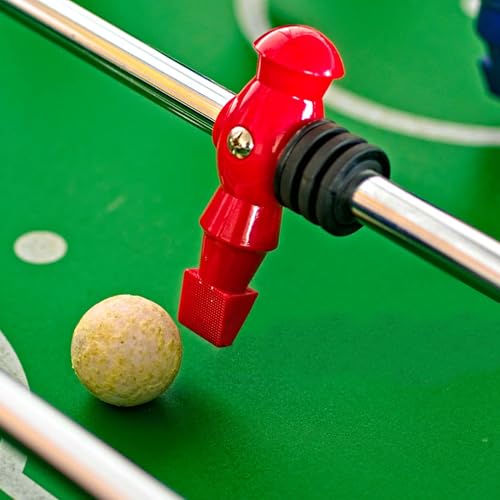 Marsrut 2PCS Foosball Replacement Players Set, Foosball Men, Soccer Player Set, Plastic Replacement Parts for Football Table, 2 Hexagon Nuts Included - color: Red