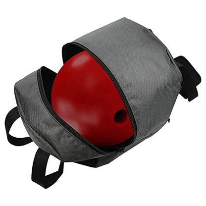 Single Ball Bowling Bag, 1 Ball Bowling Tote With Padded Ball Holder, Mesh Pocket, Padded Handle