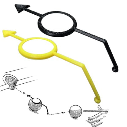 2Pack Billiards Aiming Trainer Billiards Accessories - color: black Yellow
