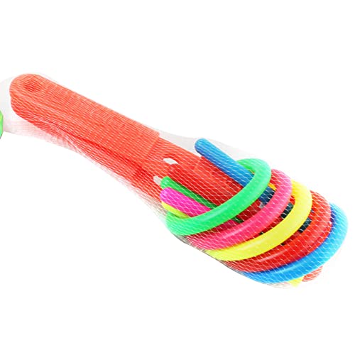 Ring Toss Game for Kids, 5 Rings Circle Toss Game Set for Kids Backyard Ring Toss Fun