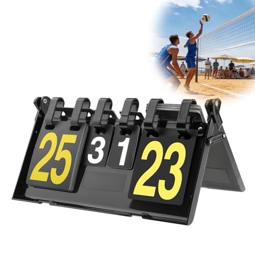 Scoreboard Flip – Foldable Double-Sided Score Keeper with Large Numbers (1–31), Portable Flipper for Volleyball, Ping Pong, Cornhole, Baseball – Indoor & Outdoor Games