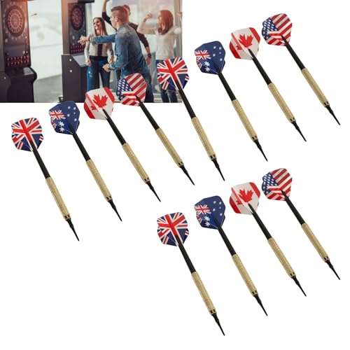 Soft Tip Dart Set, Plastic Tip Darts Set, Soft Tip Darts Set with 50 Dart Tips 12 Flights Shafts Barrels for Electronic Dart Board
