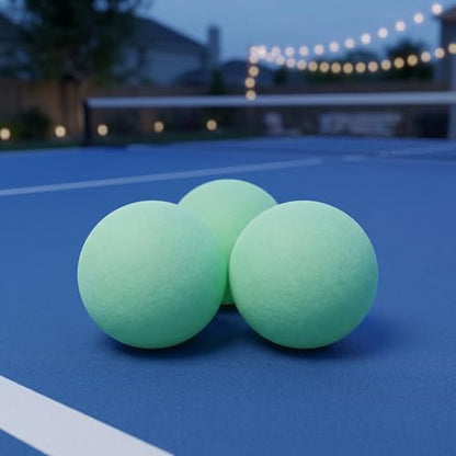 Kisangel 50pcs Lighted Ping Pong Balls - 1.6" Night Glow Table Tennis Balls for Outdoor Sports Activities - Luminous Pingpong for Party Game Props Goodie Bag