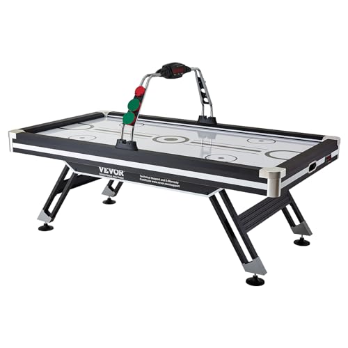 VEVOR 72" & 89" Air Hockey Tables w/LED Scoreboard, 88" 3-in-1 Multi-Game Table (Hockey/Billiards/Ping Pong) - Includes Pucks, Pushers & All Accessories for Game Room & Family | for Adult - size: 89x49 inch, style: Air Hockey Table
