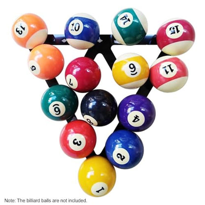 6 Pcs Billiard Ball Rack Holder – Film Design for 15 & 9 Balls, Ultra-Thin Diamond Engraved Rack for Precise Ball Placement - size: For 15 balls