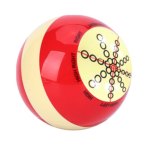 Champion 2-1/4" Billiard Practice Training Pool Cue Ball - color: Red and white