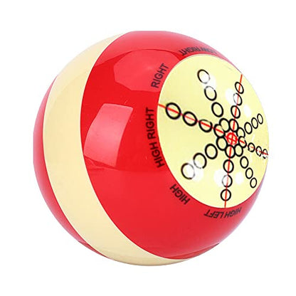 Champion 2-1/4" Billiard Practice Training Pool Cue Ball - color: Red and white